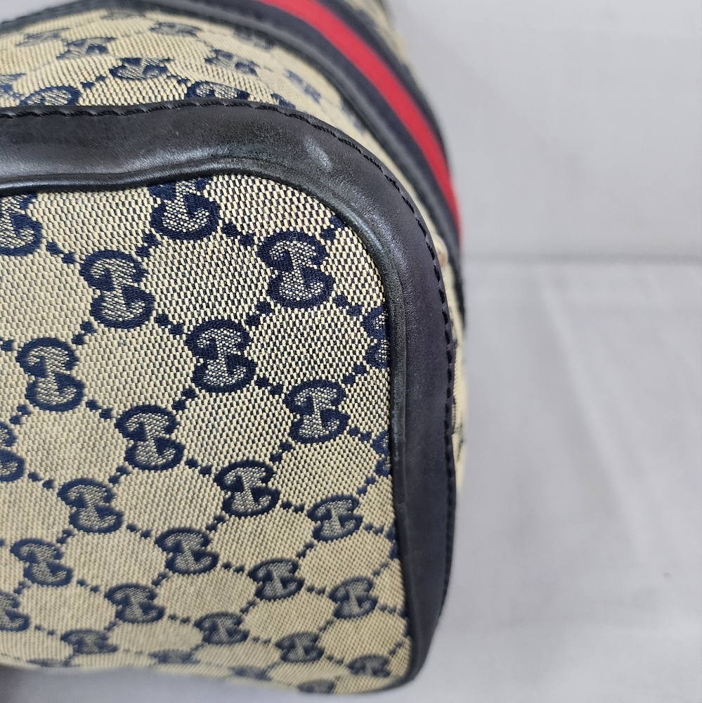 ✨️GUCCI GG Canvas Web Boston Bag - Picture 9 of 16